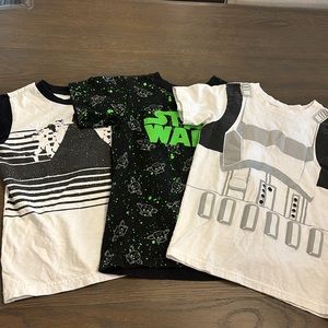 Set of 3 boys Star Wars shirts